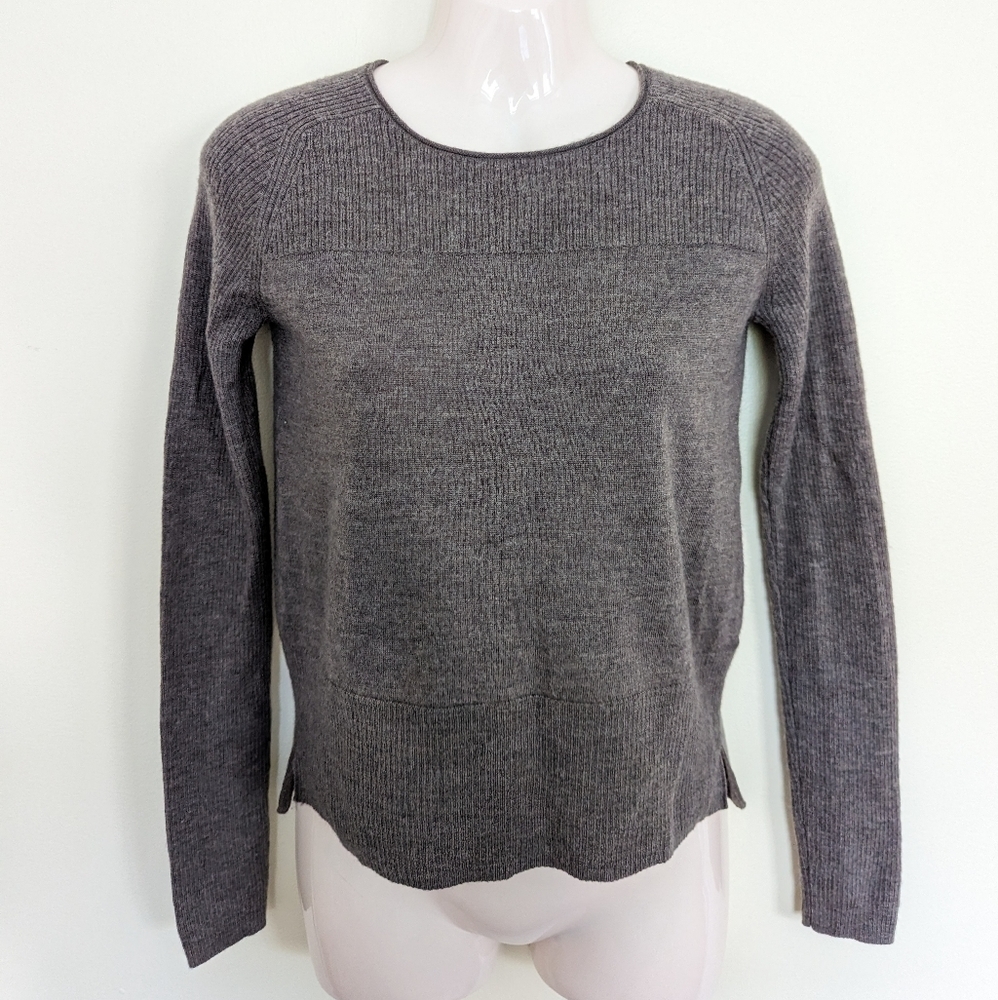 KENAR 100% extra fine merino wool knit sweater medium